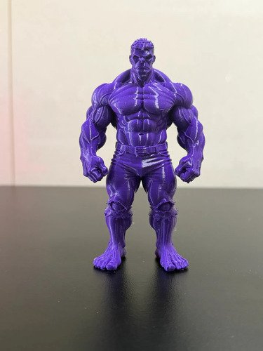 Boneco Hulk Roxo Estatueta 3d Marvel Colecionável 12cm