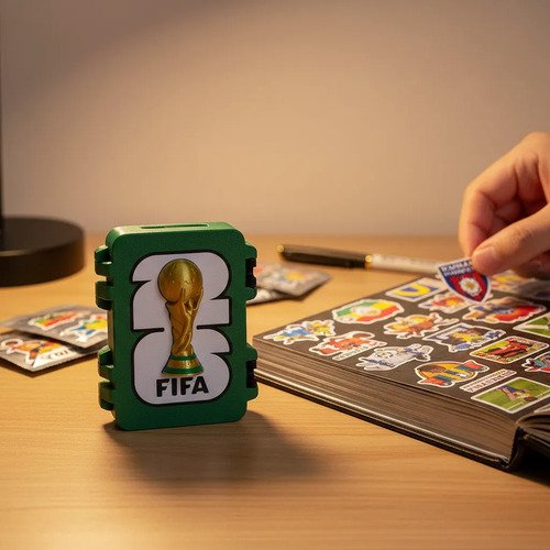 Caixa Porta Figurinhas Copa Do Mundo Fifa Troféu 3d Fifa Copa Do Mundo