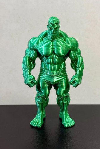 Boneco Hulk Estatueta 3d Marvel Colecionável 12cm